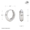 925 Sterling Silver Simple Ushape Electroplated Earrings
