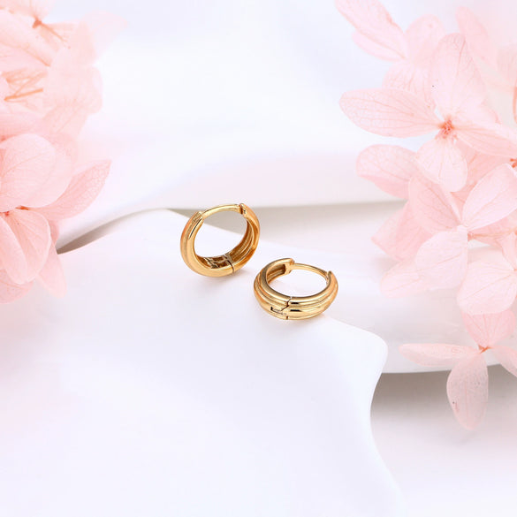 925 Sterling Silver Simple Ushape Electroplated Earrings