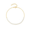 925 Sterling Silver Single Row Diamondencrusted Ostring Bracelet Geometric Style Electroplated Real Gold Plated For Women