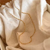 925 Sterling Silver Small Round Bead Geometric Necklace