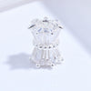 Sterling Silver Small Waist Barrel Beads Spacer Beads With Zirconium For Diy Bracelet Necklace