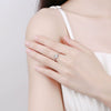925 Sterling Silver Snowflake Moissanite Open Adjustable Ring For Women Geometric Electroplated Three Claw Wedding Gift Jewelry