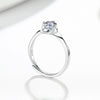 925 Sterling Silver Snowflake Moissanite Open Adjustable Ring For Women Geometric Electroplated Three Claw Wedding Gift Jewelry