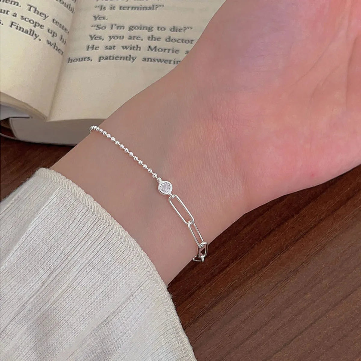 Sterling Silver Solid Color Bracelets