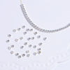 Sterling Silver Square Loose Beads Jewelry Accessories Electroplated For Diy Bracelet Necklace