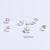 Sterling Silver Square Loose Beads Jewelry Accessories Electroplated For Diy Bracelet Necklace