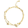 Sterling Silver Star Bracelet For Women Sweet Minimalist Electroplated Jewelry With A Natural Elegant Style