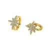 925 Sterling Silver Star Ear Clip Geometric Electroplated Elegant Crystal Inlaid Ear Jewelry For Women