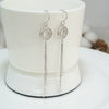 925 Sterling Silver Star Hoop Earrings For Women Elegant Long Tassel Dangle Earrings With Polished Flashy Finish Jewelry