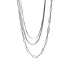 Sterling Silver Star River Gypsophila Star Clavicle Necklace For Women With Water Wave Chain And Electroplating