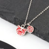 925 Sterling Silver Tiger Zodiac Pendant Necklace For Women With Red Enamel Geometric Pendant And Electroplated Collarbone Chain
