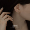 Sterling Silver Ushape Wave Ear Clips With Electroplated Finish Trendy Minimalist Unisex Earrings