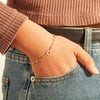 Sterling Silver Vintage Style Circle Plating Bracelets