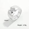 Sterling Silver White Gold Plated Basic Modern Style Classic Style Plating Inlay Triangle Round Star Zircon Rings