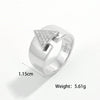 Sterling Silver White Gold Plated Basic Modern Style Classic Style Plating Inlay Triangle Round Star Zircon Rings