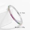Sterling Silver White Gold Plated Casual Elegant Classic Style Plating Inlay Round Zircon Rings