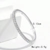 Sterling Silver White Gold Plated Casual Elegant Classic Style Plating Inlay Round Zircon Rings