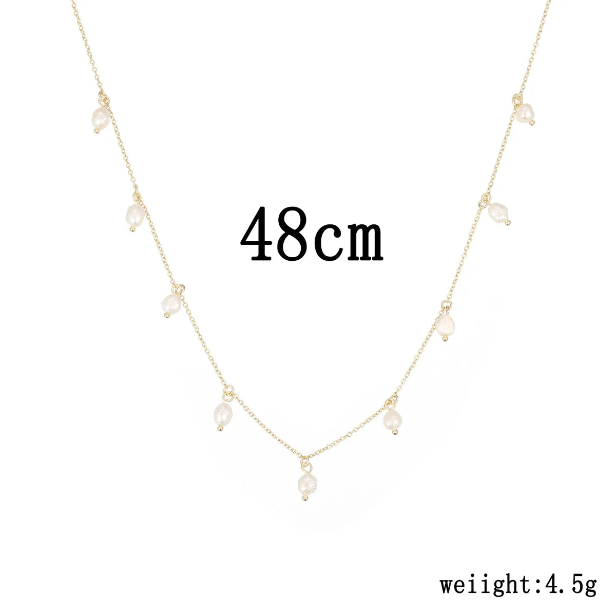 Sterling Silver White Gold Plated Gold Plated Casual Simple Style Pearl Round Pendant Necklace