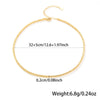 Sterling Silver White Gold Plated Gold Plated Elegant Simple Style Inlay Geometric Zircon Choker