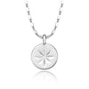 Sterling Silver White Gold Plated Gold Plated Silver Plated Elegant Hexagram Round Necklace