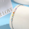 925 Sterling Silver Women's Bracelet And Earrings Set With Heart And Drop Shapes And Dripping Oil Design