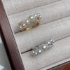 Sterling Silver Women's Freshwater Pearl Multibead Ring