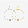 925 Sterling Silver Women's Simple All Match Classic Thin Chain Adjustable Bracelet With Geometric Styling And Electroplating In Light Luxury Style