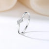 Sterling Silver Zircon Geometric Rings