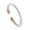 Stick Diamond Stainless Steel Wire Steel Ball Bracelet Titanium Steel Bangle Wholesale