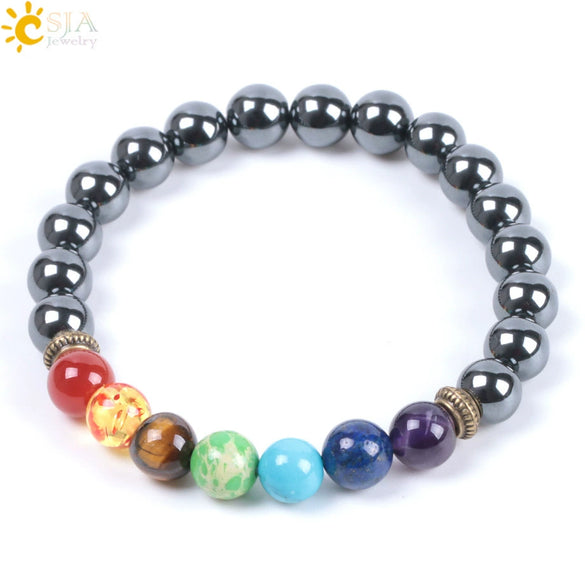 Stone Bead Jewelry Natural Semiprecious Stone Crystal Minimalist Bracelet
