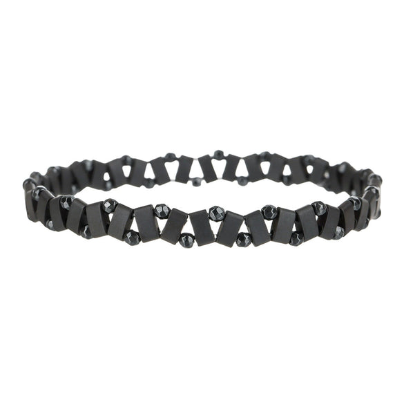 Stone Geometric Handmade Hiphop Elastic Beaded Bracelet For Men And Women