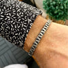 Stone Geometric Handmade Hiphop Elastic Beaded Bracelet For Men And Women