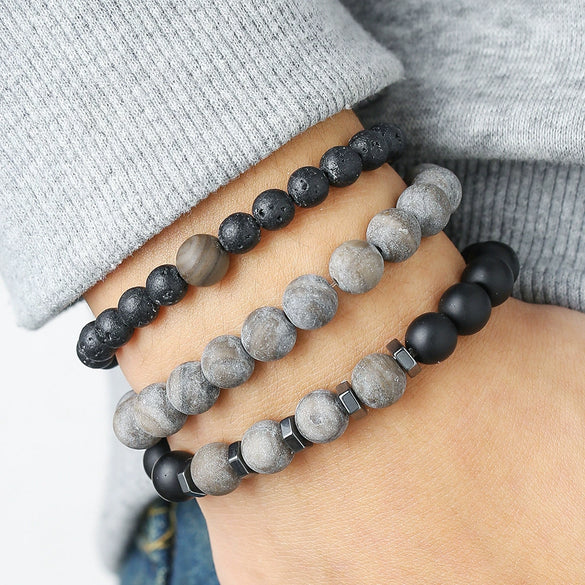 Stone Geometric Handmade Unisex Bracelet