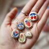 Strawberry Pendant Jewelry Cartoon Series Copper Electroplated Colorful For Women