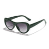 Streetwear Ac Oval Frame Ellipse Full Frame Women'S Sunglasses