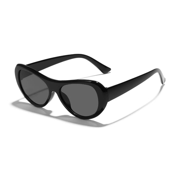 Streetwear Ac Oval Frame Ellipse Full Frame Women'S Sunglasses