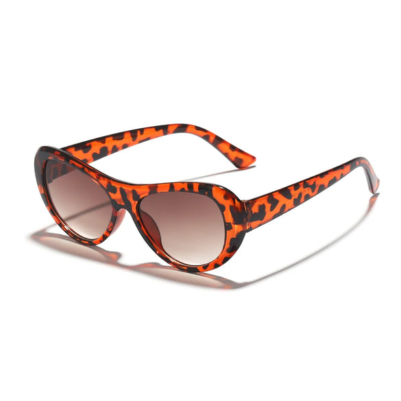 Streetwear Ac Oval Frame Ellipse Full Frame Women'S Sunglasses