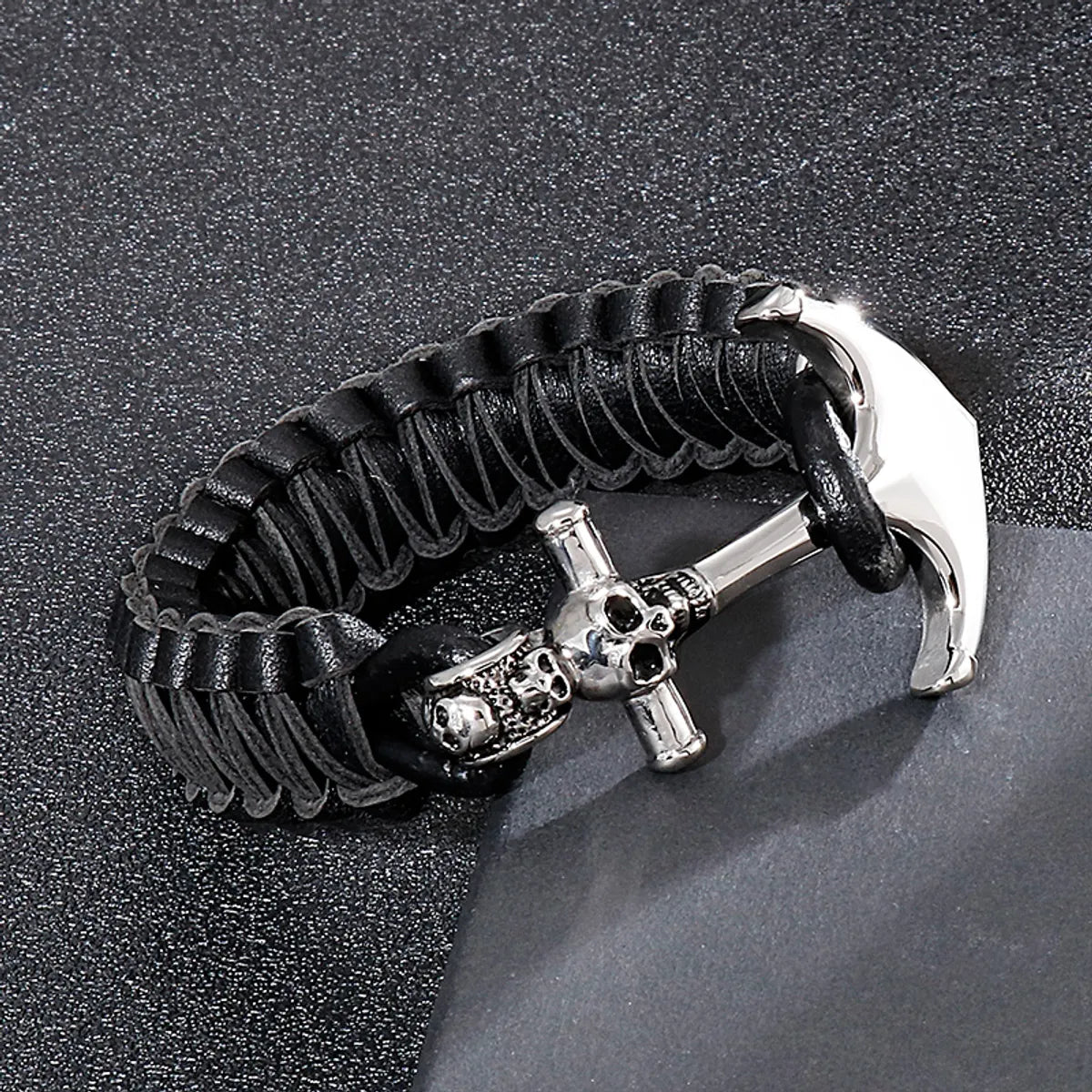 Streetwear Anchor Titanium Steel Polishing Bracelets