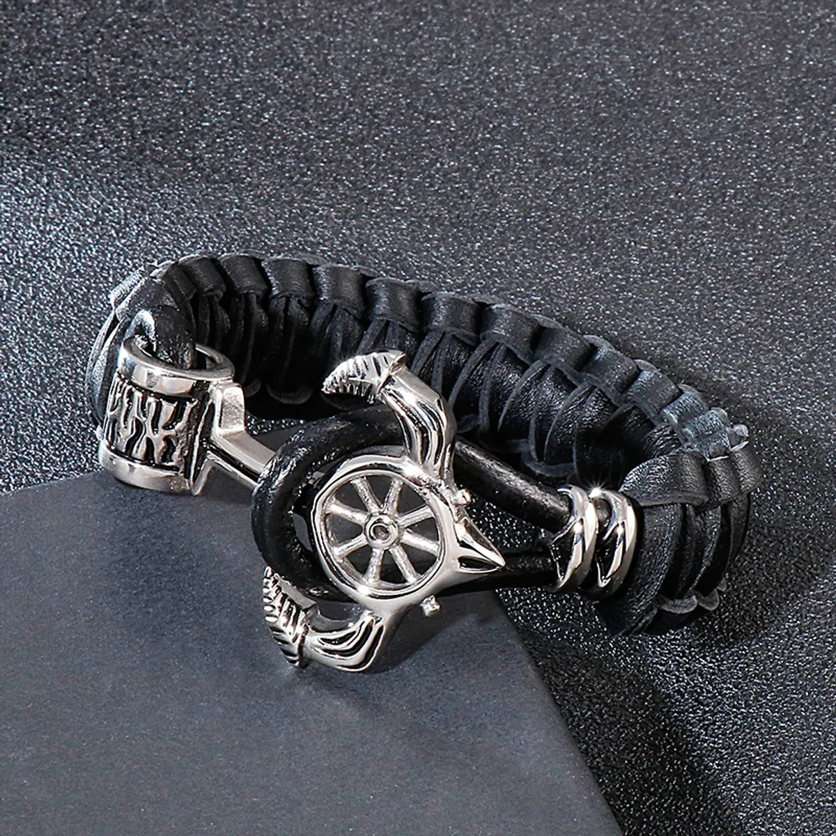 Streetwear Anchor Titanium Steel Polishing Bracelets