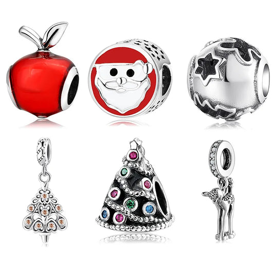 Streetwear Apple Zircon Sterling Silver Wholesale Jewelry Accessories