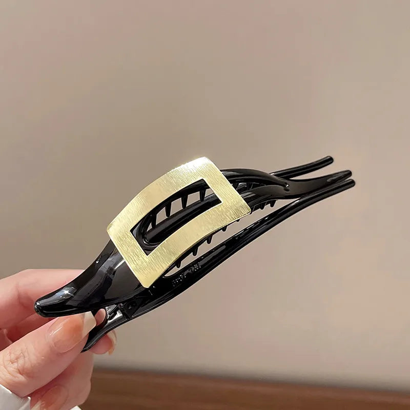 Streetwear Color Block Plastic Metal Hair Clip