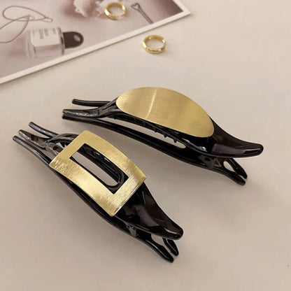 Streetwear Color Block Plastic Metal Hair Clip