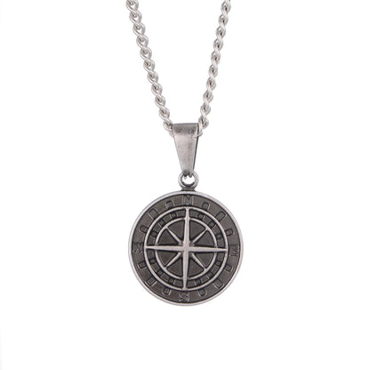 Streetwear Compass 304 Stainless Steel Unisex