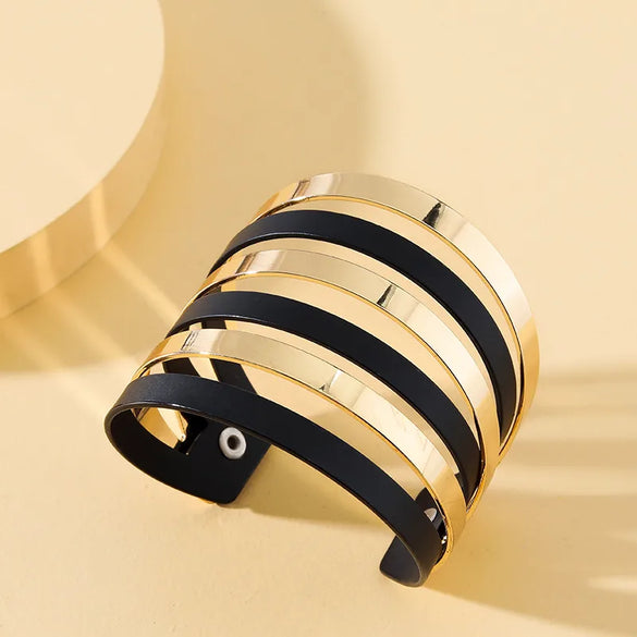 Streetwear Cool Style Geometric Customization Laser Engraving Alloy Bangles Wholesale