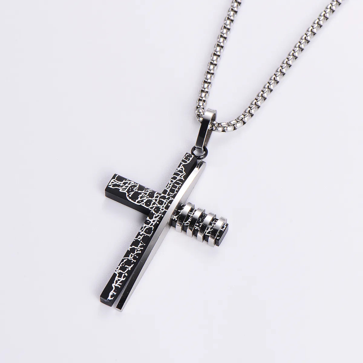 Streetwear Cross 304 Stainless Steel Unisex