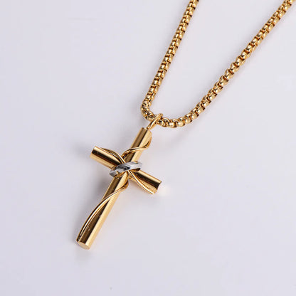 Streetwear Cross 304 Stainless Steel Unisex