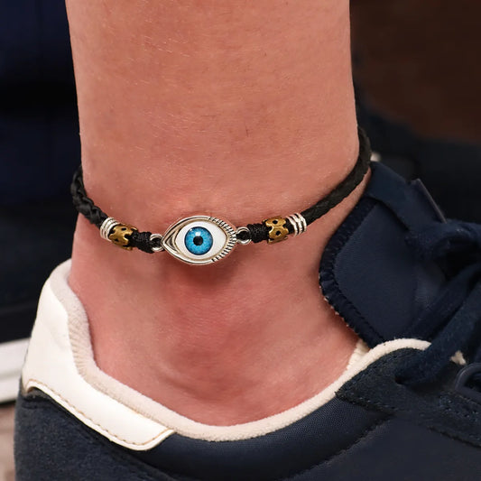 Streetwear Eye Alloy Rope Men's Anklet