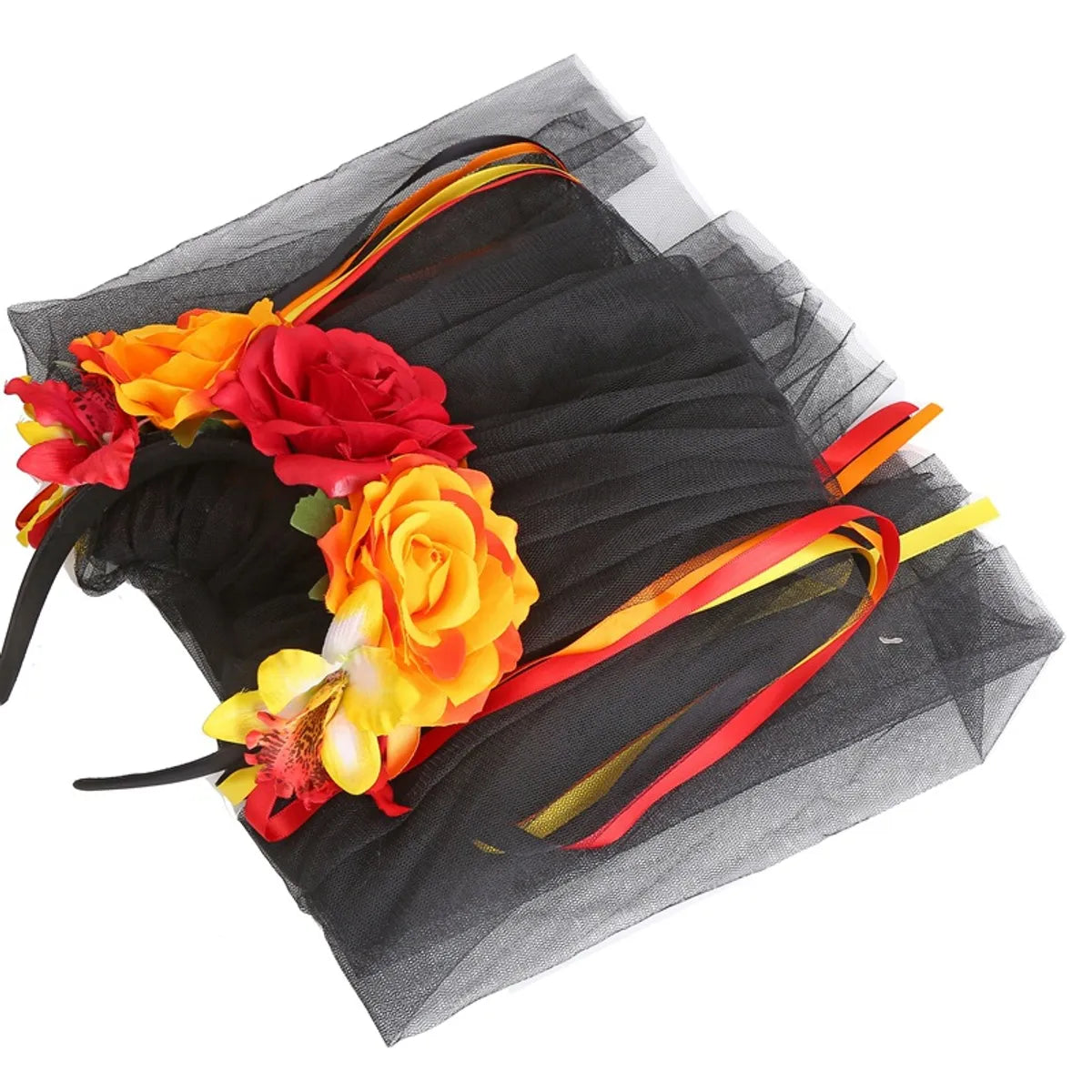 Streetwear Flower Cloth Epoxy Hair Band