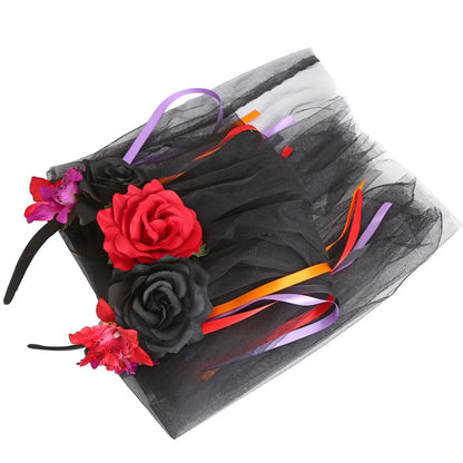 Streetwear Flower Cloth Epoxy Hair Band