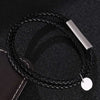 Streetwear Geometric 304 Stainless Steel Microfiber Leather Plating Unisex Bracelets Men Cord & Leather Bracelets